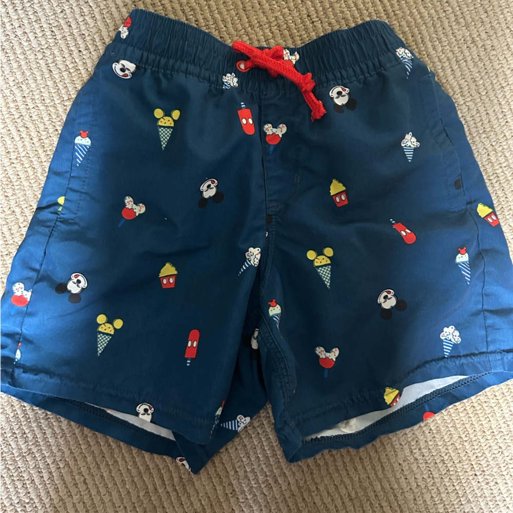 Disney Kids Swim Trunks - Blue with Red and Yellow Accents